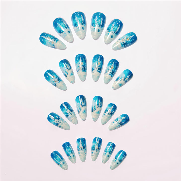 Winter-Themed Artistic Nail Art Kalsten