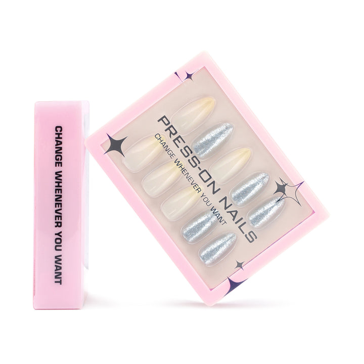 Artificial press-on nails with high-quality glitter accents Kalsten
