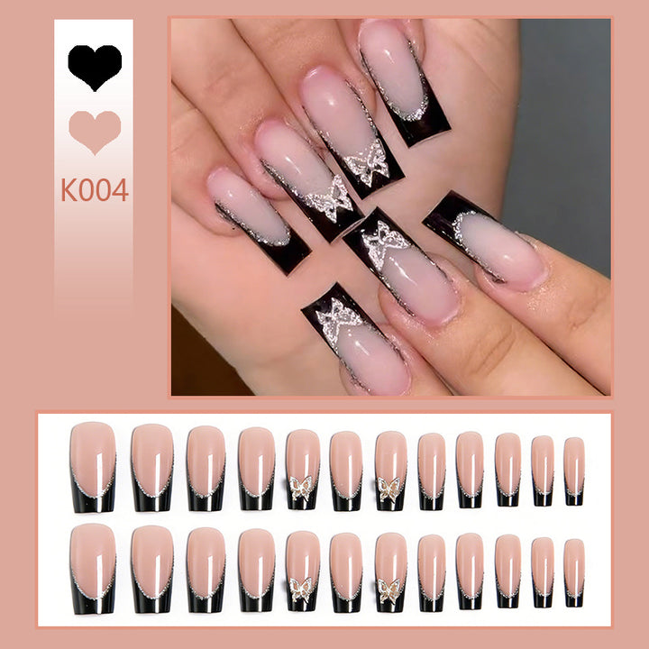 Glamorous artificial nails with detailed decorations Kalsten