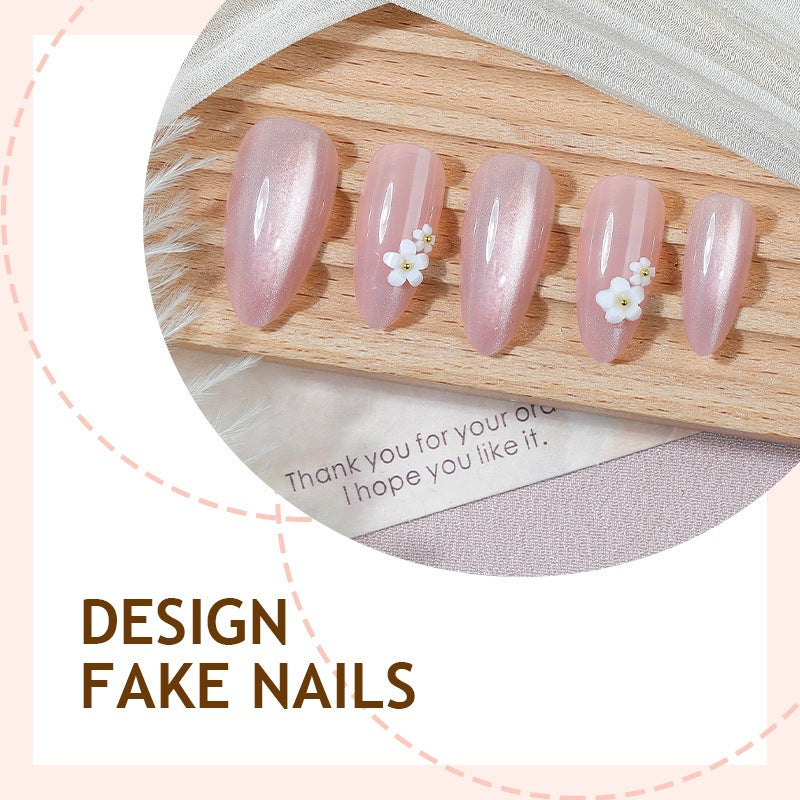 Nail art set with elegant floral designs Kalsten