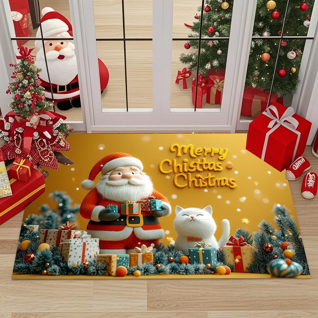 Festive Christmas-Themed Decorative Doormat Kalsten