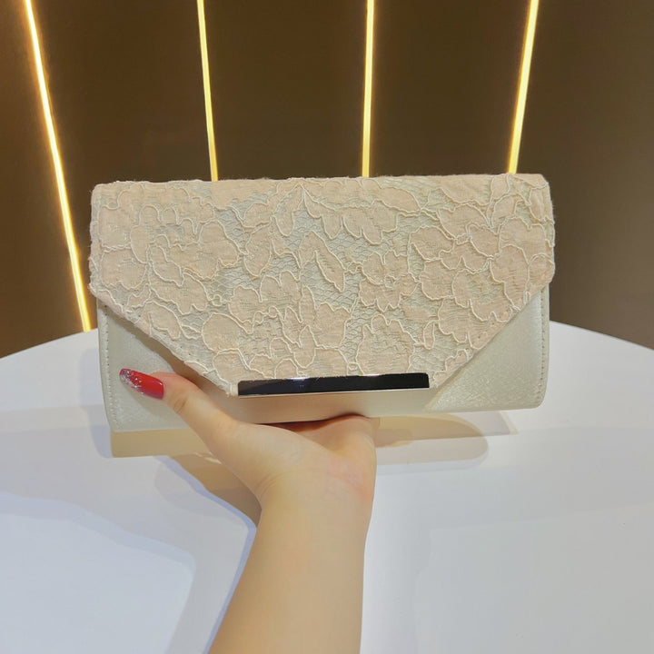 Elegant Floral Lace Evening Clutch
