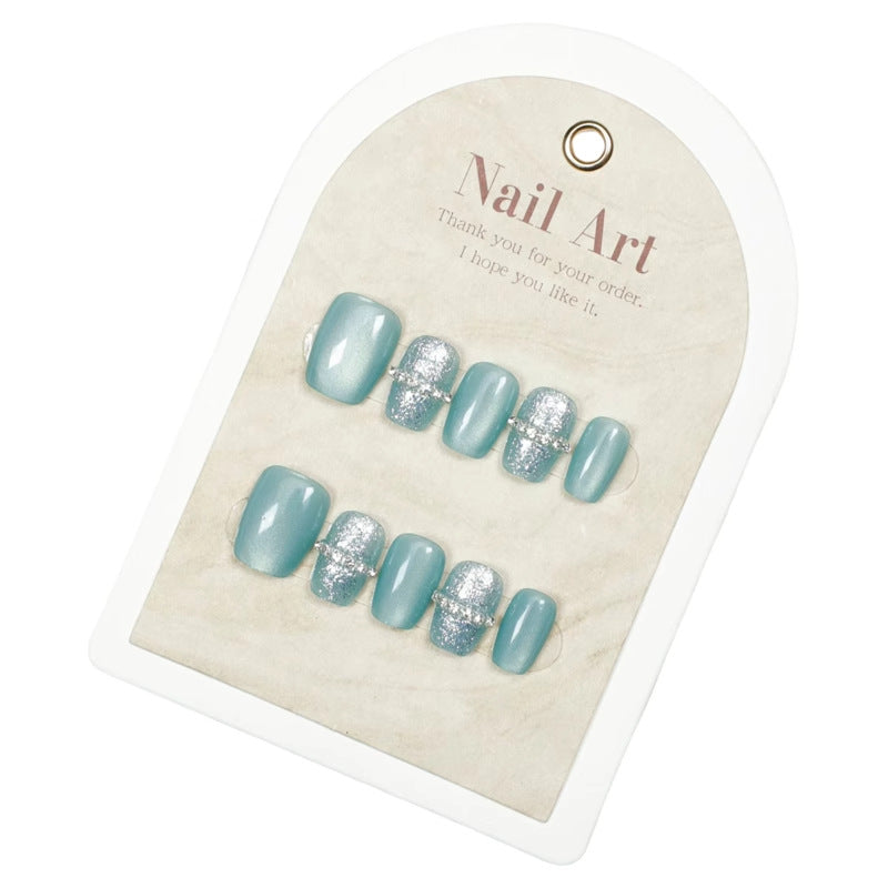 Shimmering Decorative Press-On Nail Set Kalsten