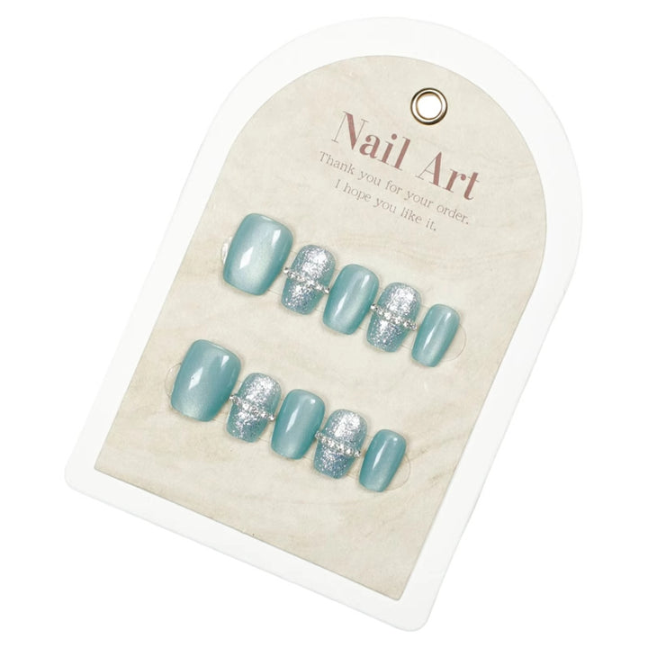 Shimmering Decorative Press-On Nail Set Kalsten