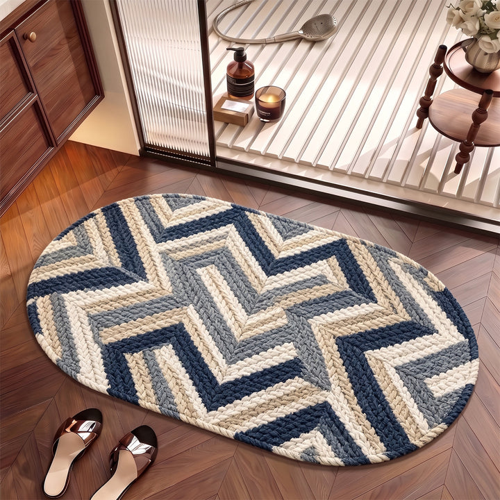 Braided Textured Area Rug