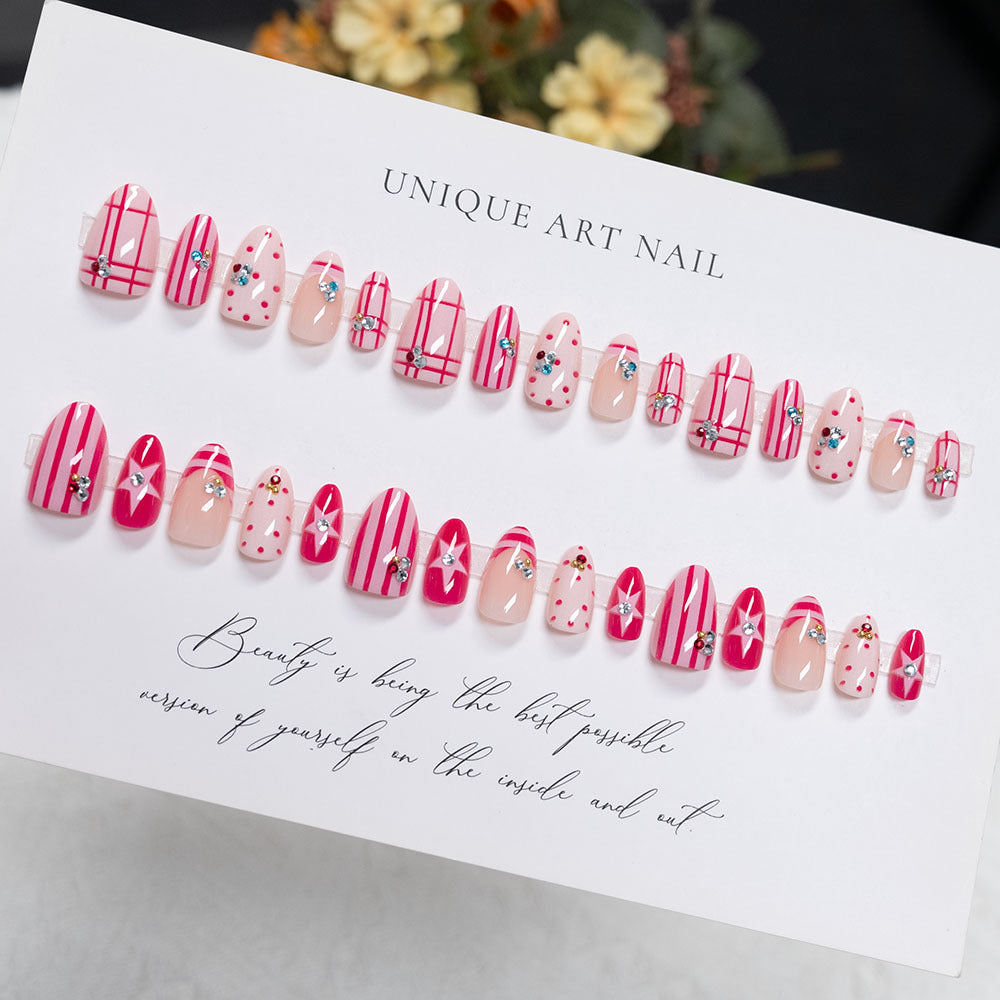 Artistic Press-On Nails Set