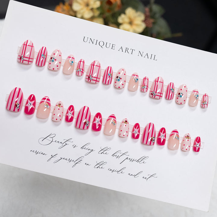 Artistic Press-On Nails Set