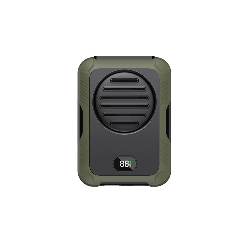 Women portable, hands-free mini fan with digital display Kalsten