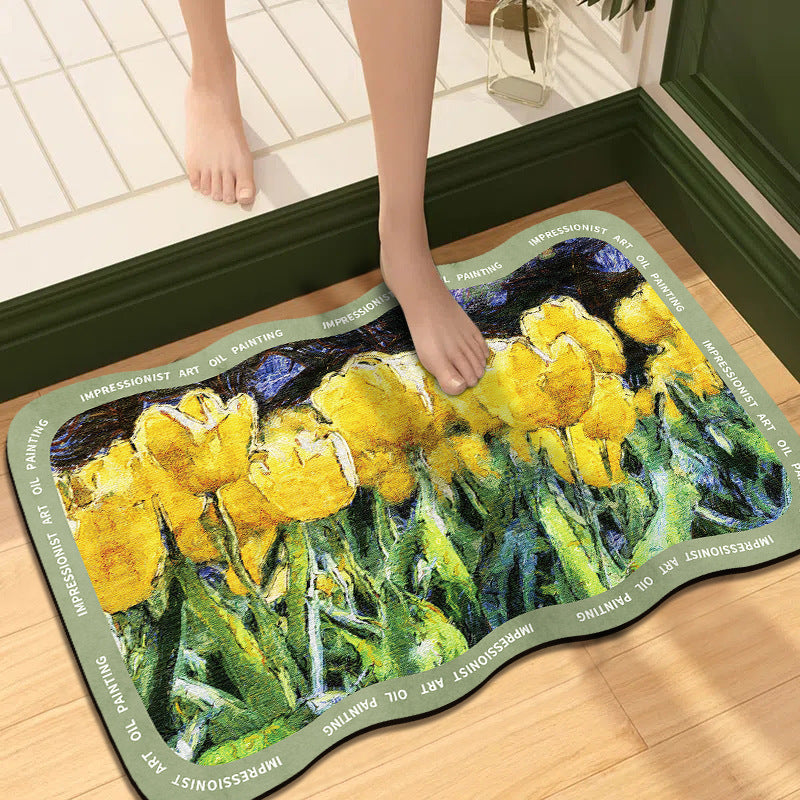 Artistic Impressionist Art Bath Mat