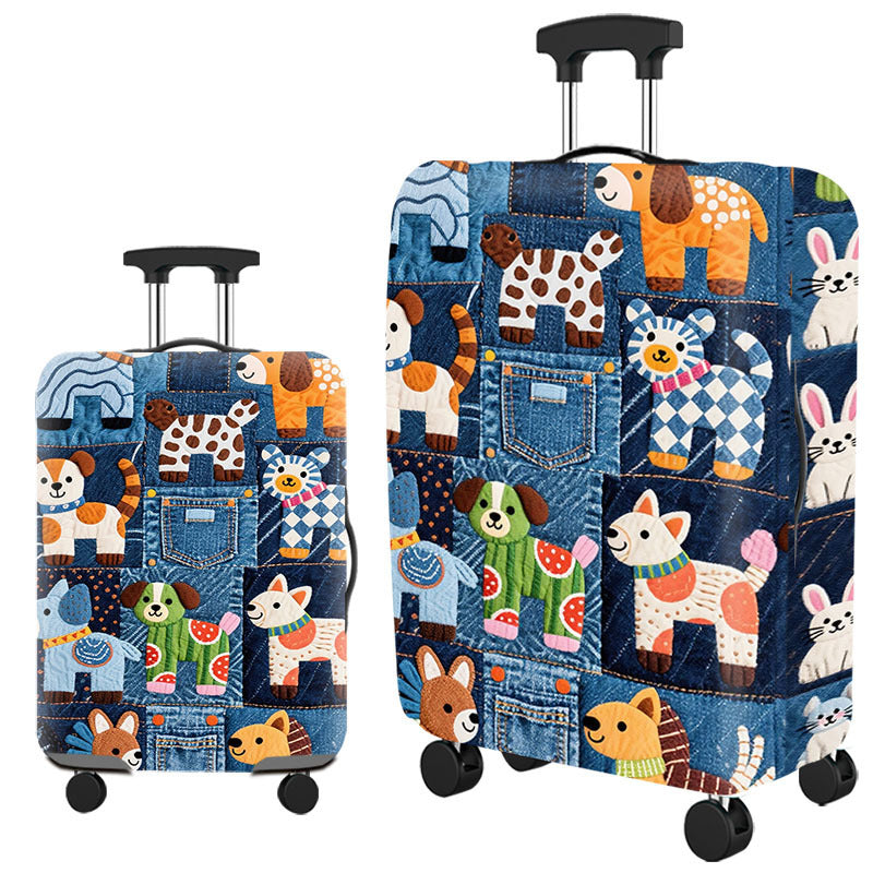 Artistic Cat-Themed Hard Shell Suitcase Kalsten