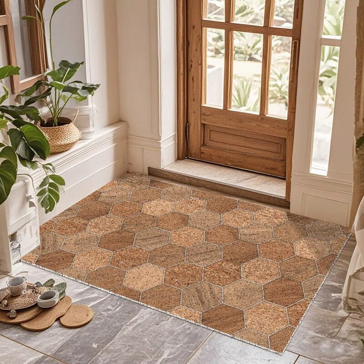Hexagon Patterned Area Mat