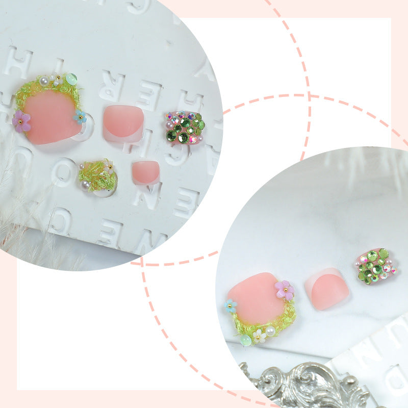 Floral Design Press-On Nails Set Kalsten 1788496077