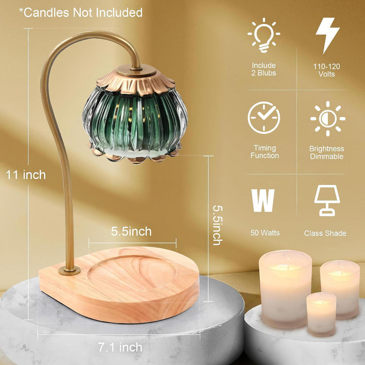 Vintage-Inspired Glass Table Lamp
