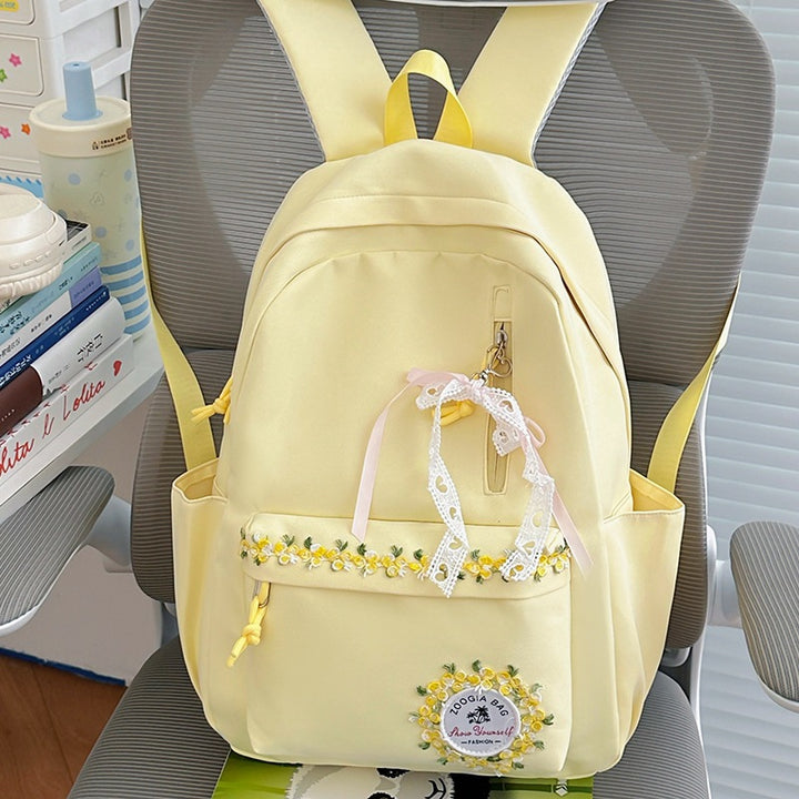 Embroidered Floral Backpack Kalsten