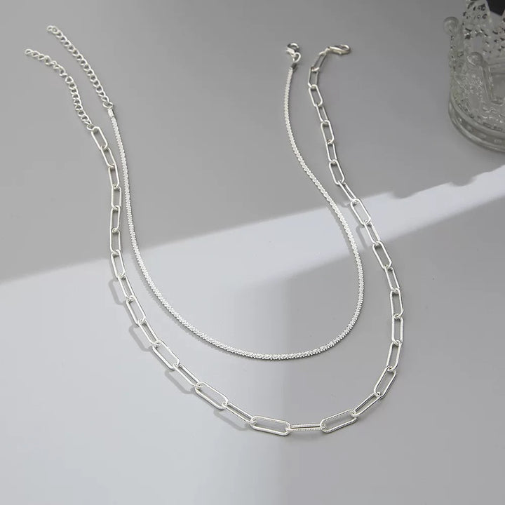Layered Chain Link Necklace Kalsten