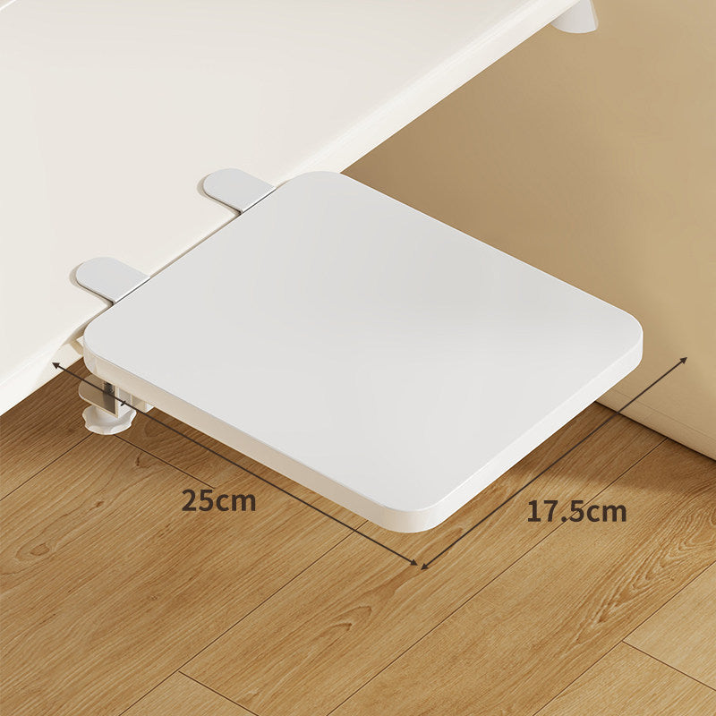 Under-Desk Bamboo Slide-Out Work Surface Clamp-Mounted Keyboard & Mouse Platform