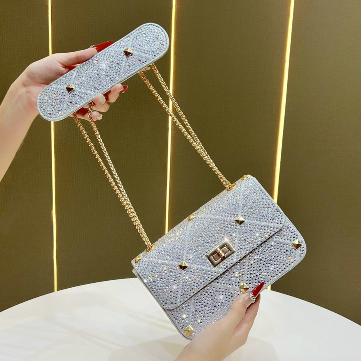Sparkling Studded Evening Handbag