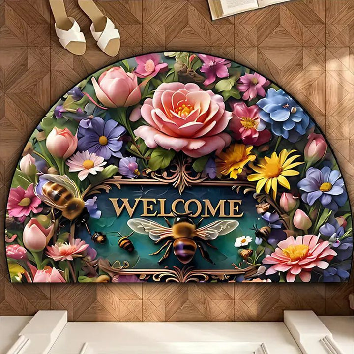 Ornate Welcome Entry Mat