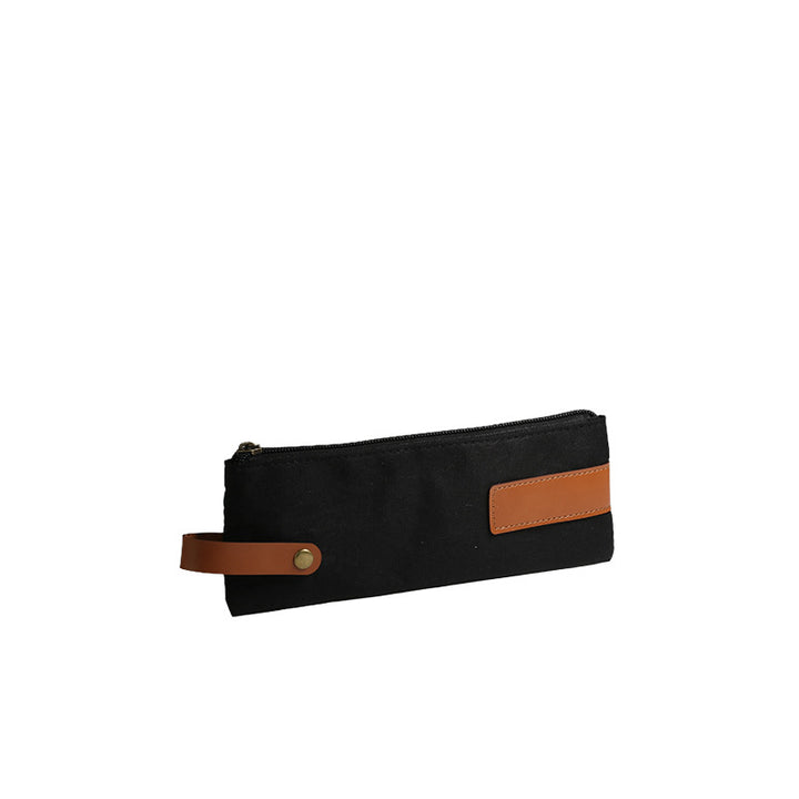 Canvas Zippered Pencil Case