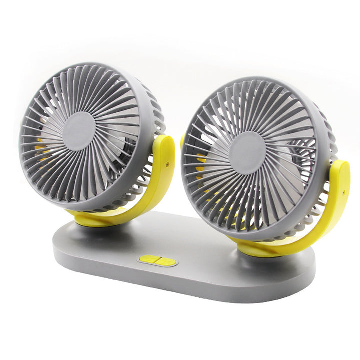 Dual-Head Rechargeable Desk Fan Kalsten