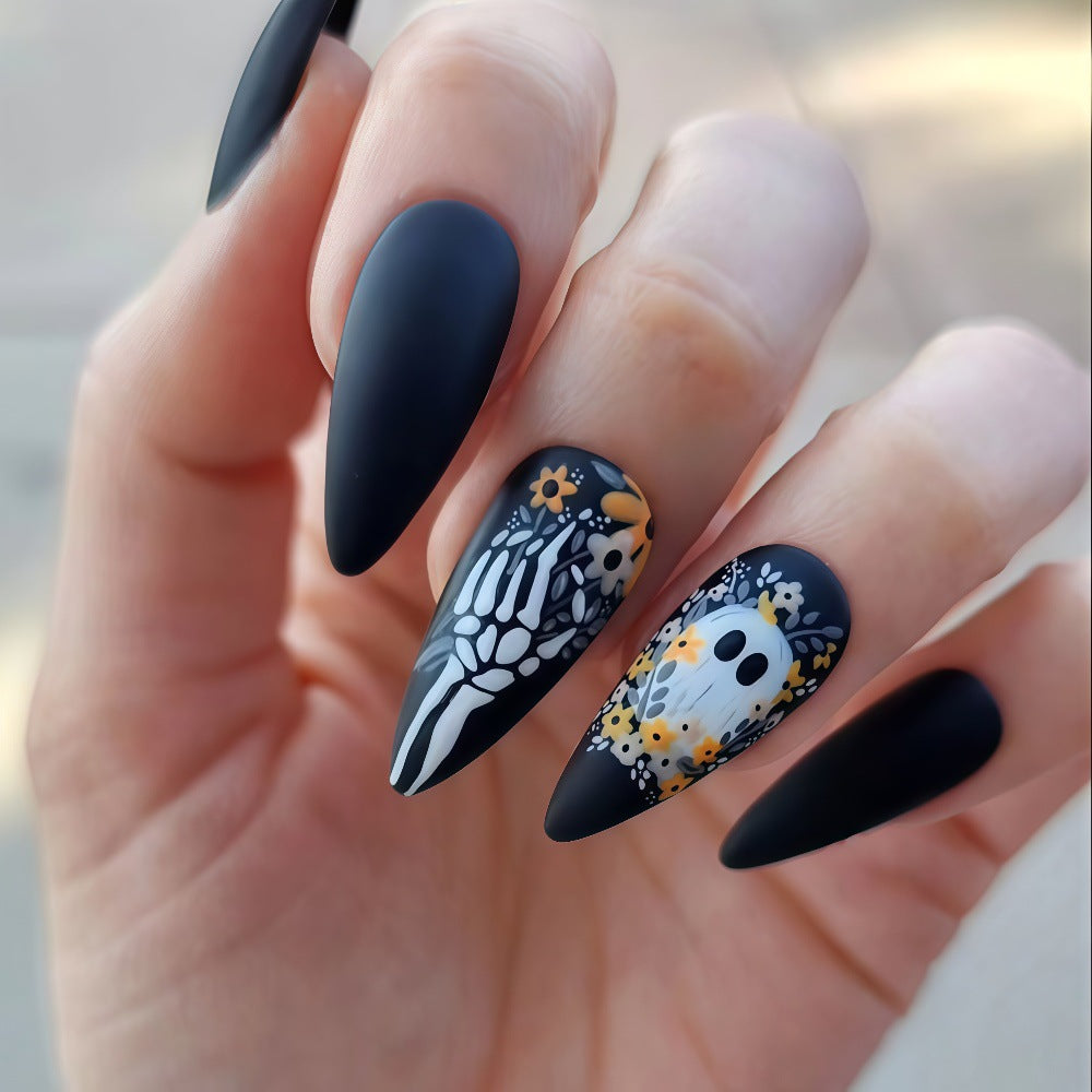 Artificiälnägel mit Halloween-Motiven Kalsten