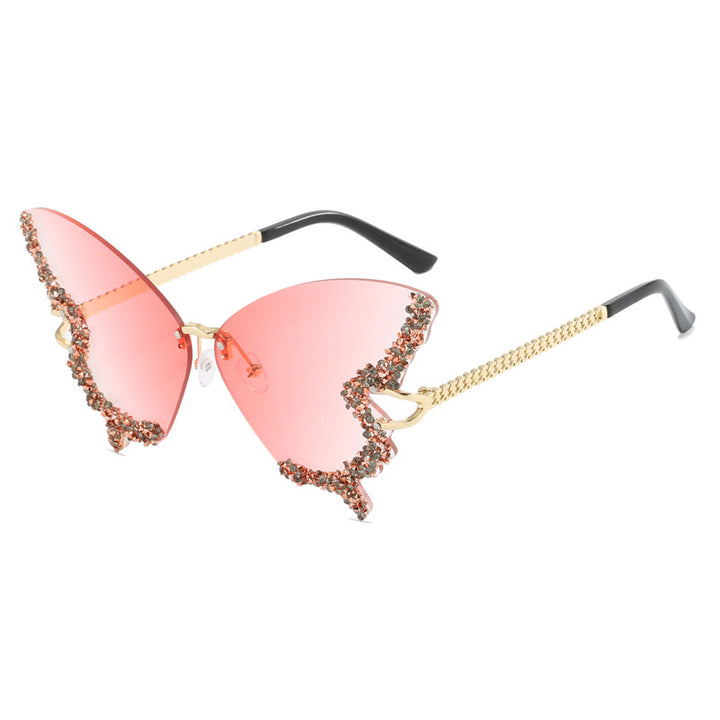 Ladies extravagant Cats Eye sunglasses with sparkling accents Kalsten