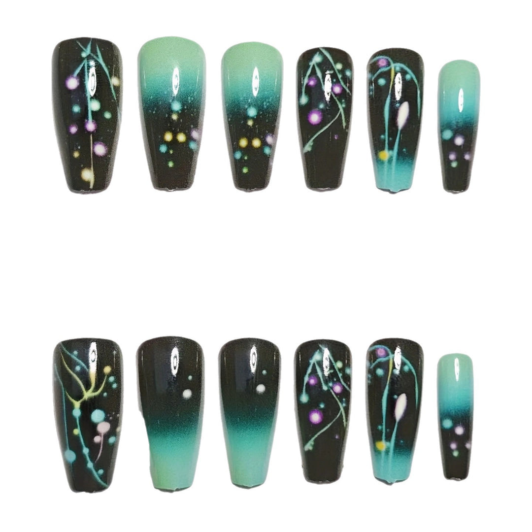 Celestial Glimmer Nail Art