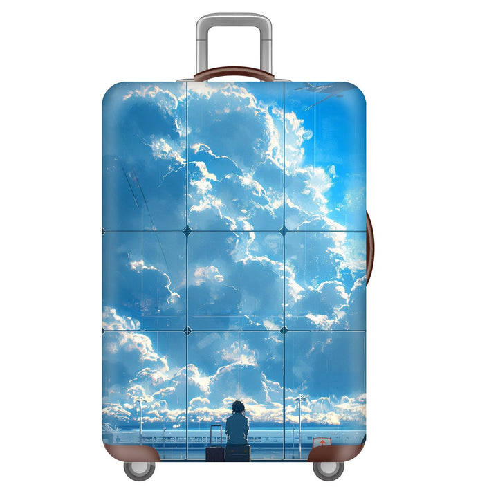 Unisex Hard Shell Suitcase with Dreamy Landscape Design Kalsten