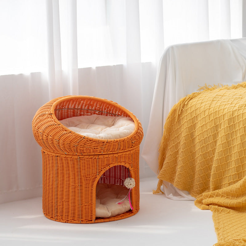 Cozy cat basket with play ball Kalsten