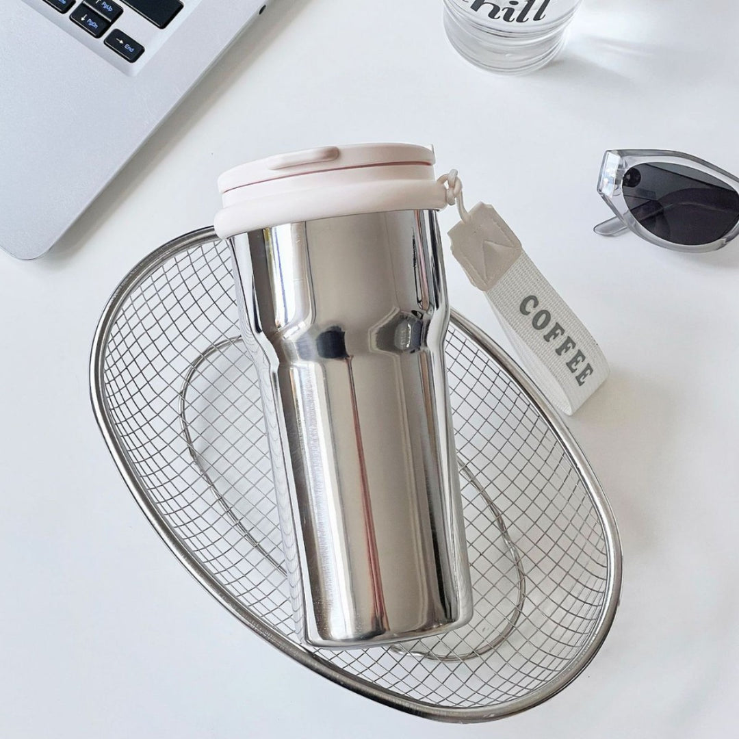 Ladies thermos mug with stylish flower design Kalsten