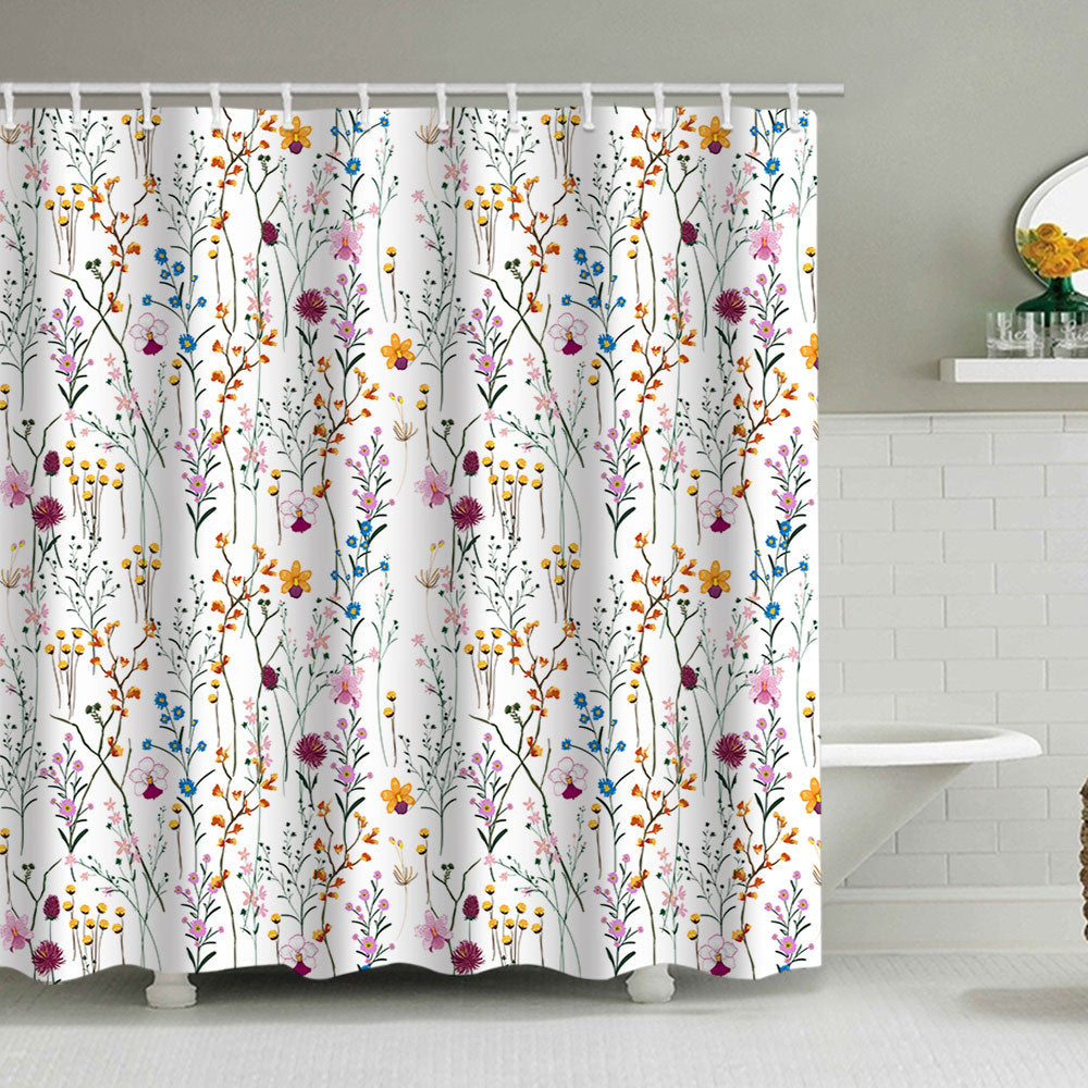 Floral Patterned Shower Curtain Kalsten 1784860161