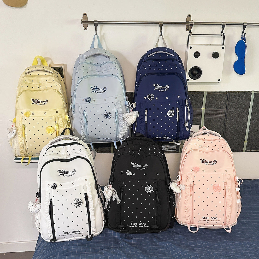 Stylish Dotted Backpack Kalsten