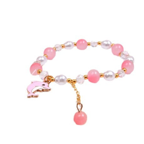 Dolphin Charm Beaded Bracelet Kalsten