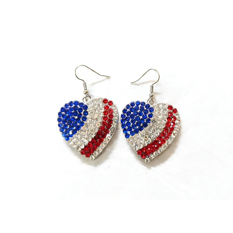 Women’s eye-catching drop earrings with flexible mesh, sequined trim, and hook closure Kalsten