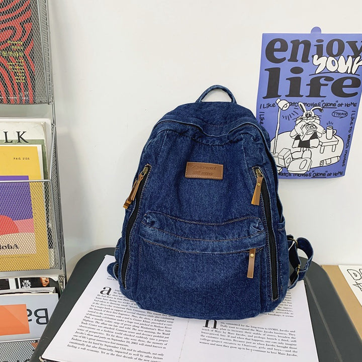 Stylish Denim Backpack Kalsten