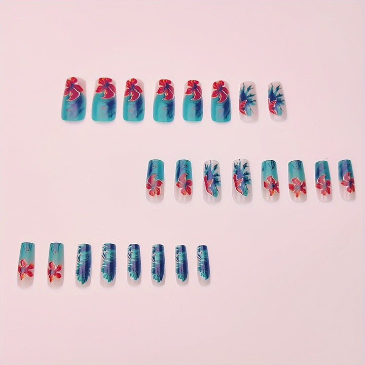 Floral Design Gel Nail Art Kalsten