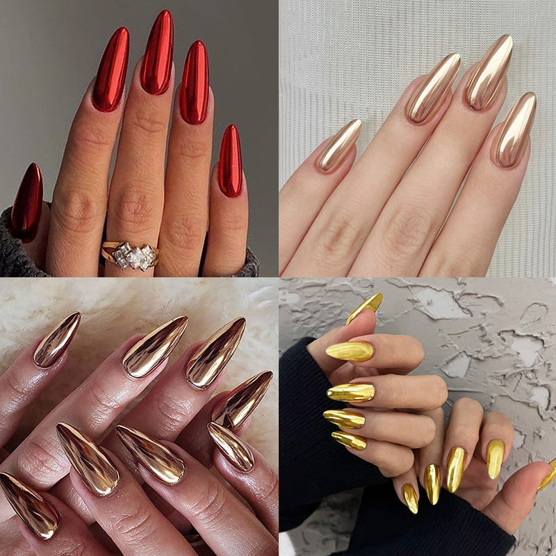 Elegant Mirror Finish Press-On Nail Set Kalsten