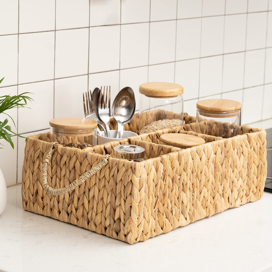 Handwoven Round Storage Tray Kalsten