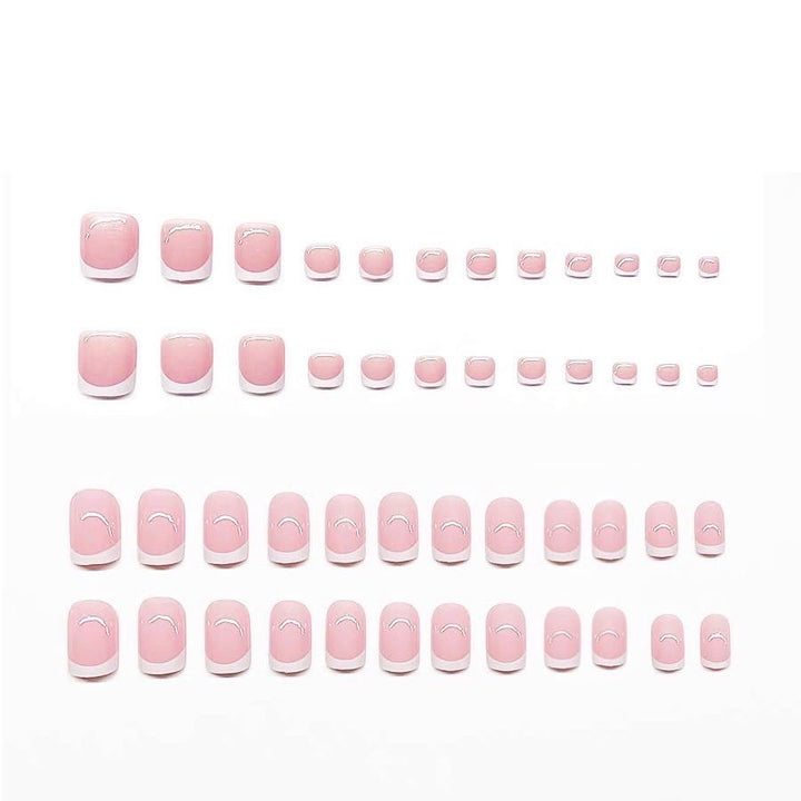 Elegant French Tip Press-On Nail Set Kalsten