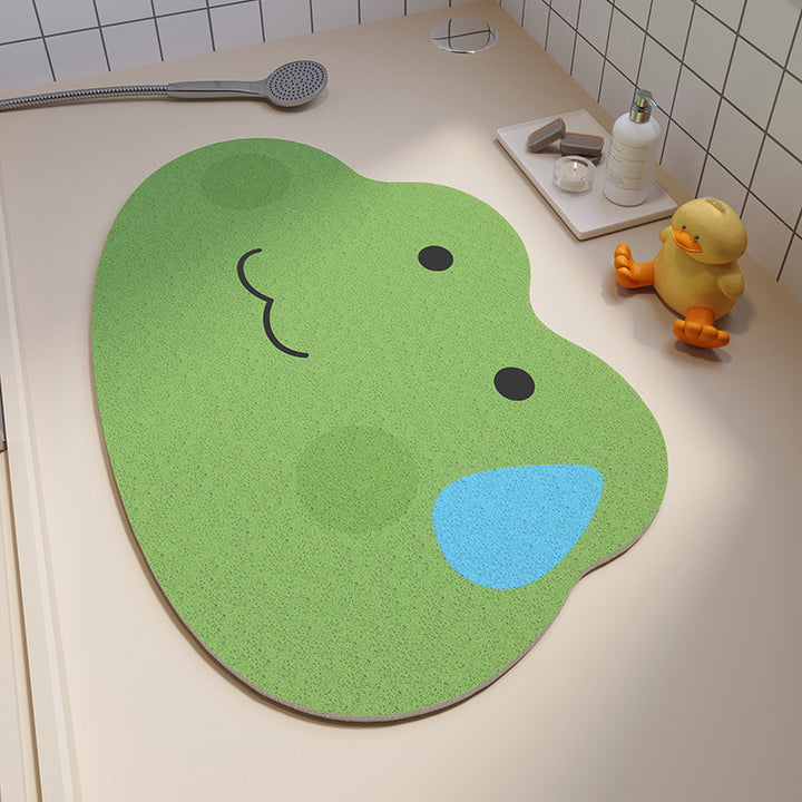 Cute Frog-Themed Bath Mat