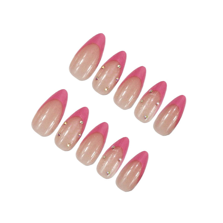 Artificial nail set with elegant tips and sparkling accents Kalsten