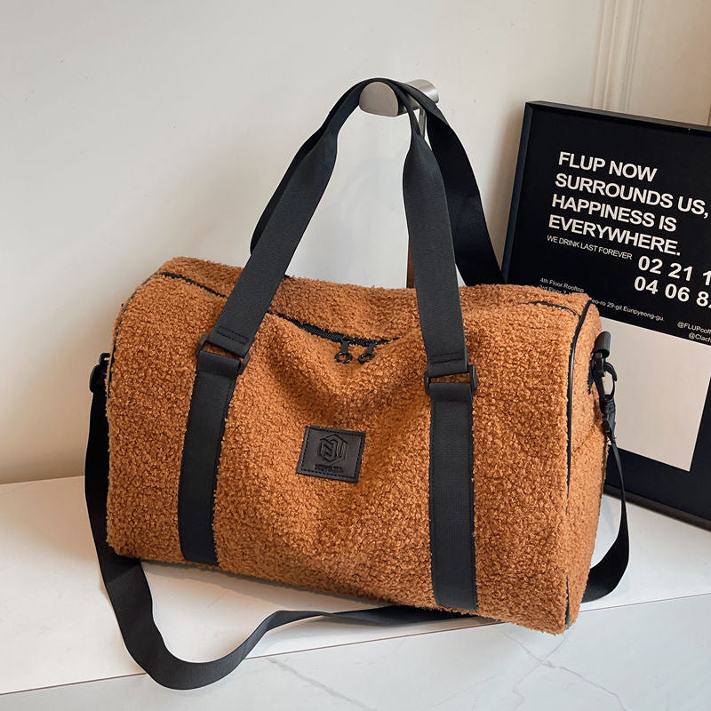 Cozy Fleece Travel Duffel Bag Kalsten