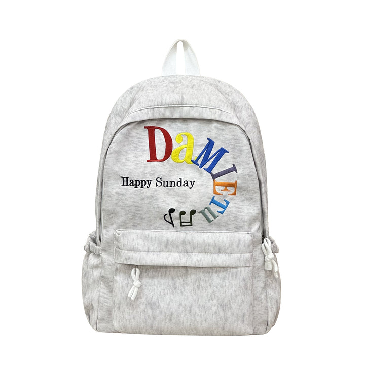 Stylish Star-Embellished Corduroy Backpack Kalsten