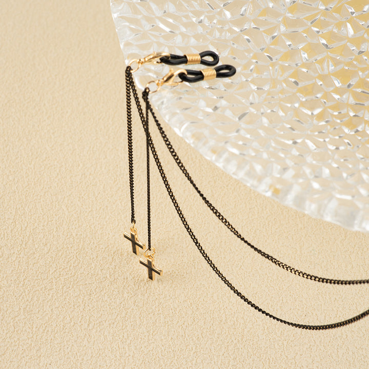 Stylish Beaded Cross Pendant Eyewear Chain Kalsten