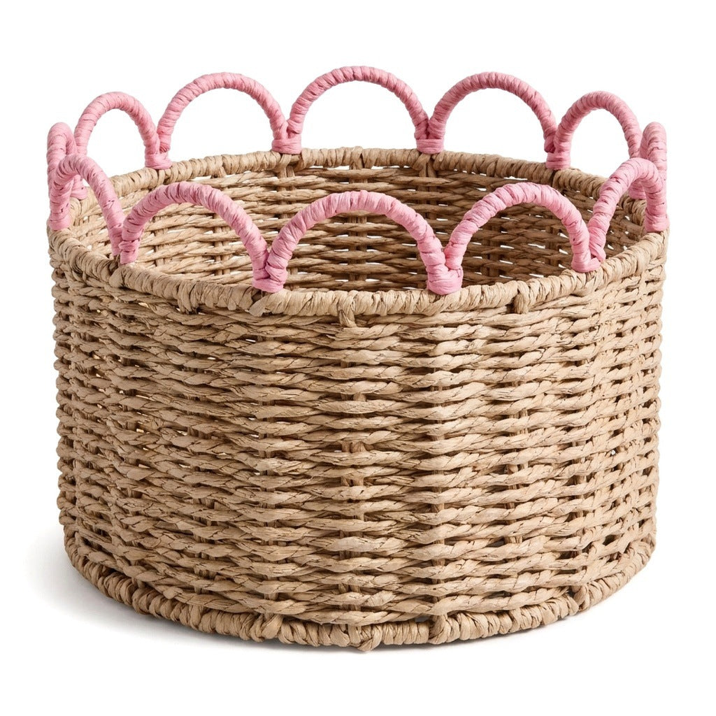 Decorative storage basket with wave pattern Kalsten