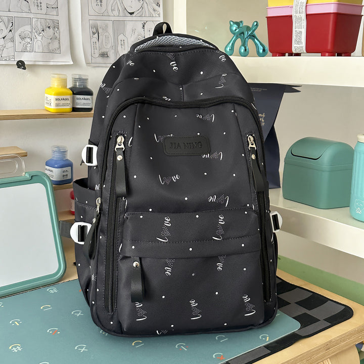 Stylish Love-Embellished Backpack Kalsten