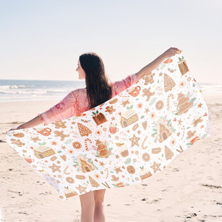 Beach towel in elegant jellyfish design Kalsten