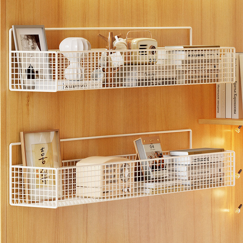 Wall-Mounted Metal Mesh Storage Basket
