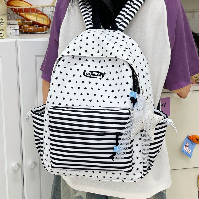 Stylish Star-Patterned Casual Backpack Kalsten