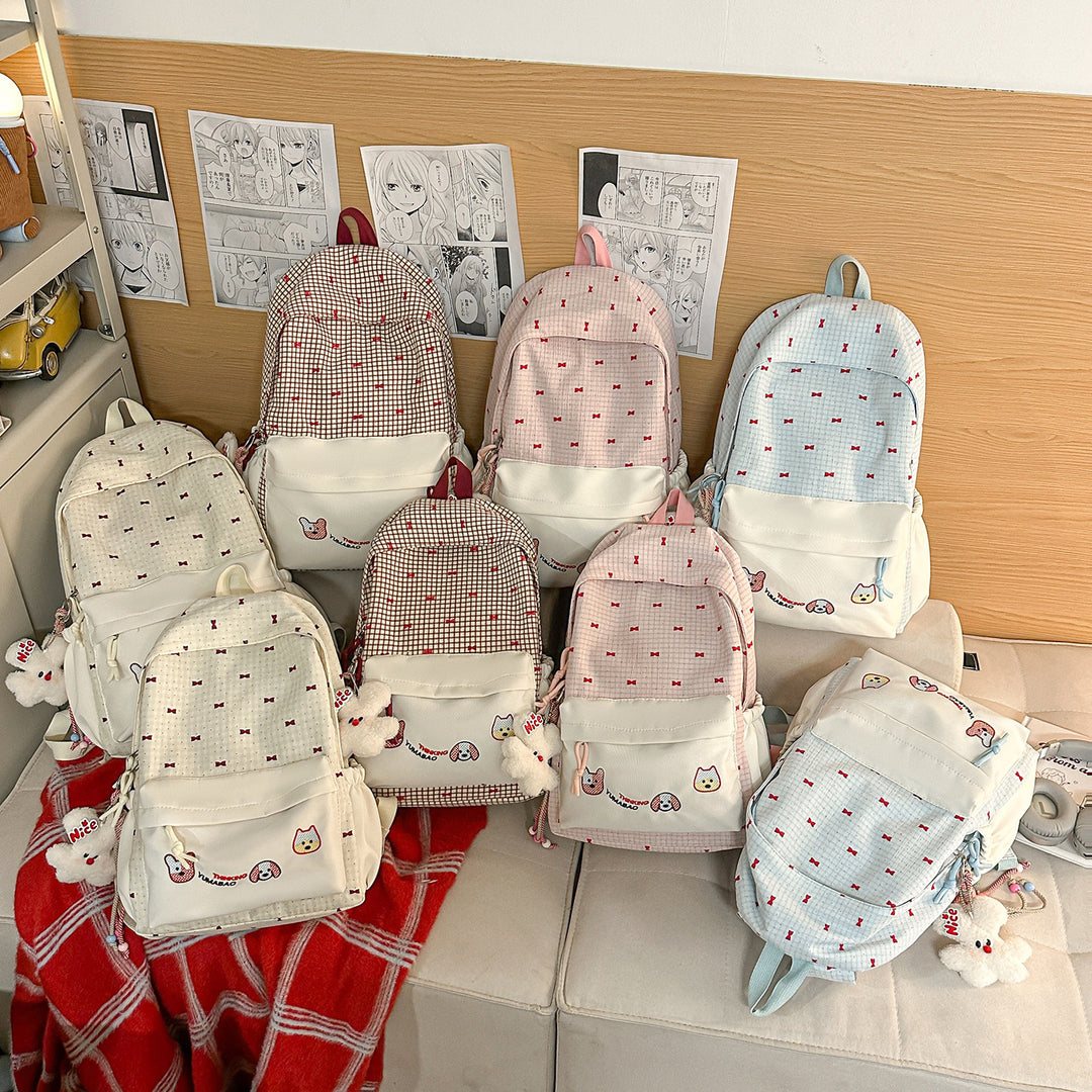 Cute Bow-Embellished Backpack Kalsten